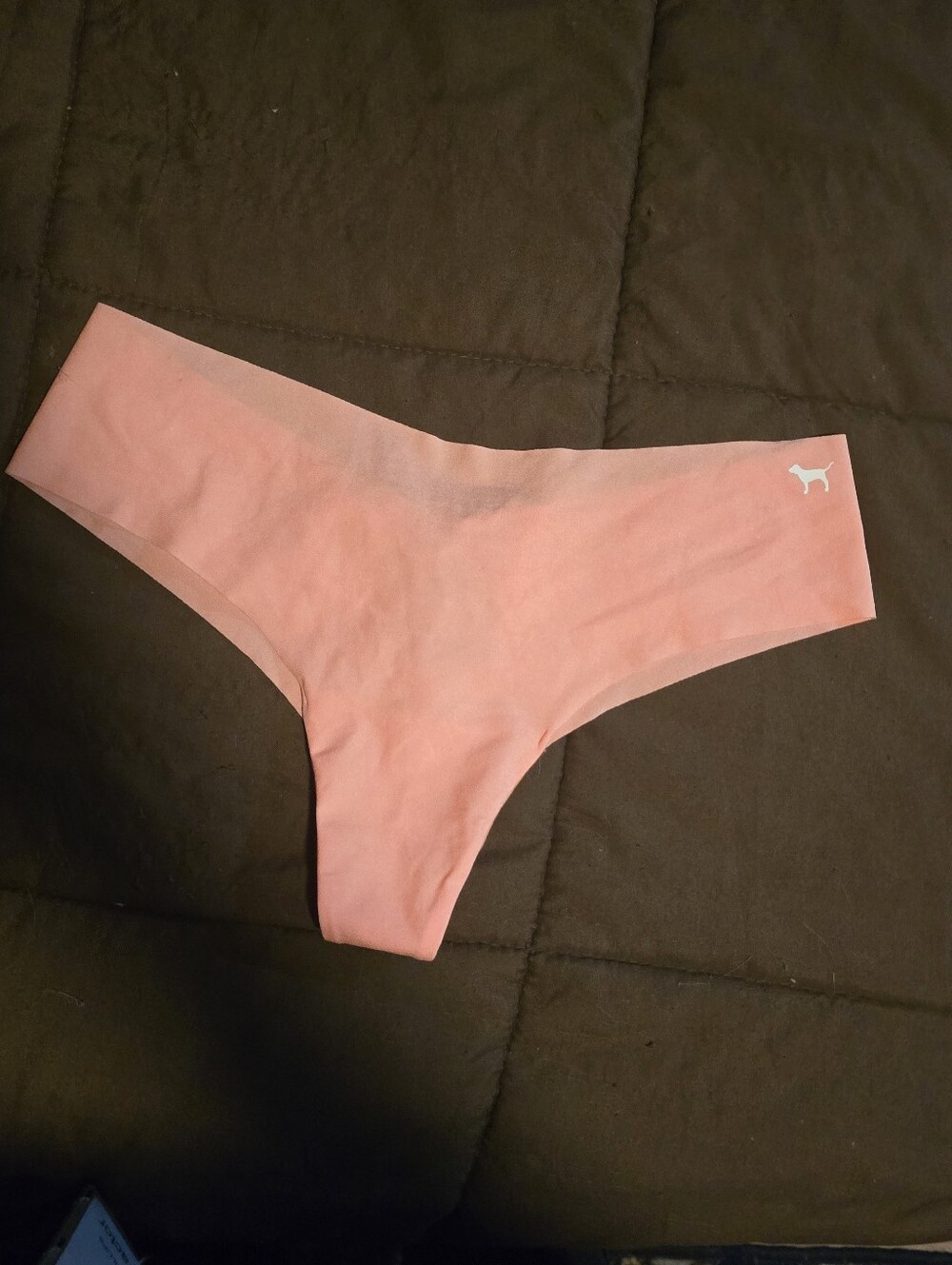 PINK Victoria's Secret Coral Seamless Thong